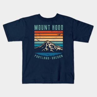 Mount Hood - Portland, Oregon - Sunset Kids T-Shirt